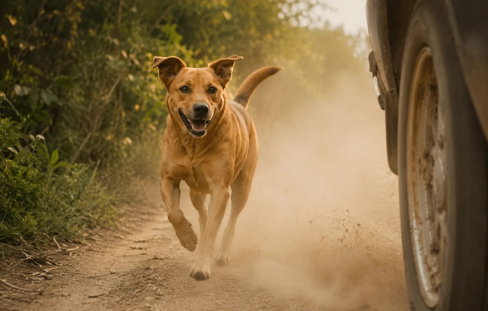 por que cachorros correm atrás de carros
